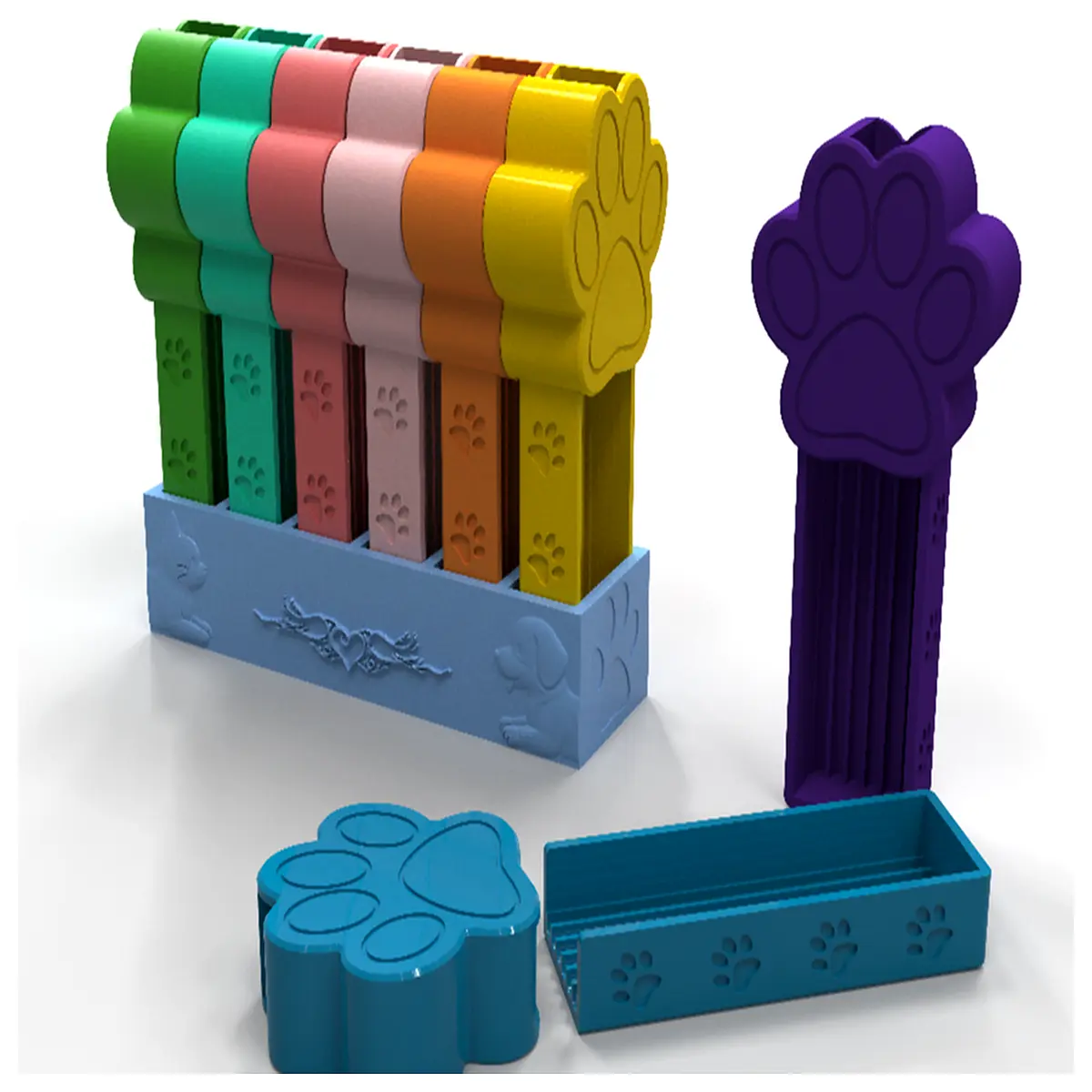 Cat Claw Scoops 6 Rows 8cm Cat Litter Scoops Pet Cat Litter Trays Cleaning Tool Fast Removal Indoor Cat Box Scooper