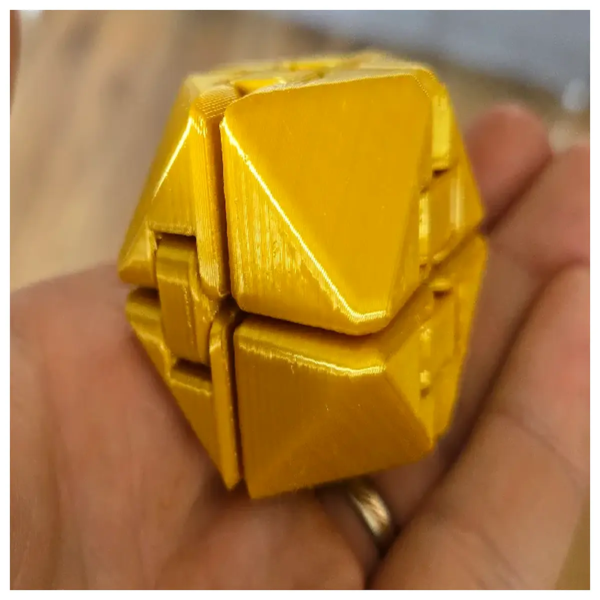 TriCube Speed Cube Rotating Puzzle Toy Adult Kids Brain Teaser ful Magnetic Cube Disassembly Learning