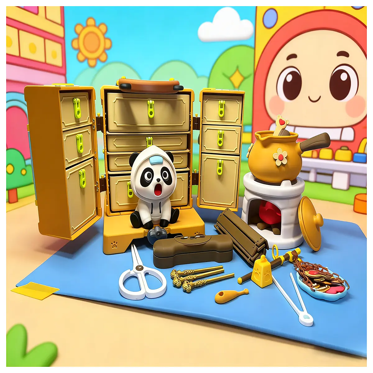 traditional chinese medicine role play set for kids miniature herbal pharmacy props pretend doctor toy accessories educational health learning toys