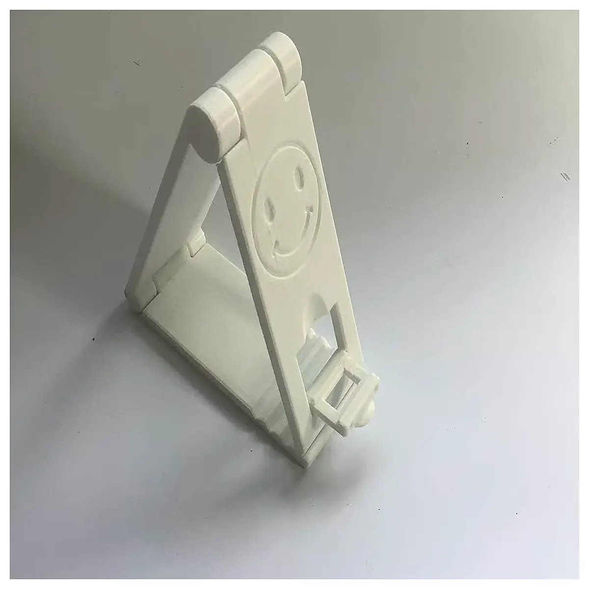 cute smiley face phone holder desktop organizer for android tablet charging dock grip accessory