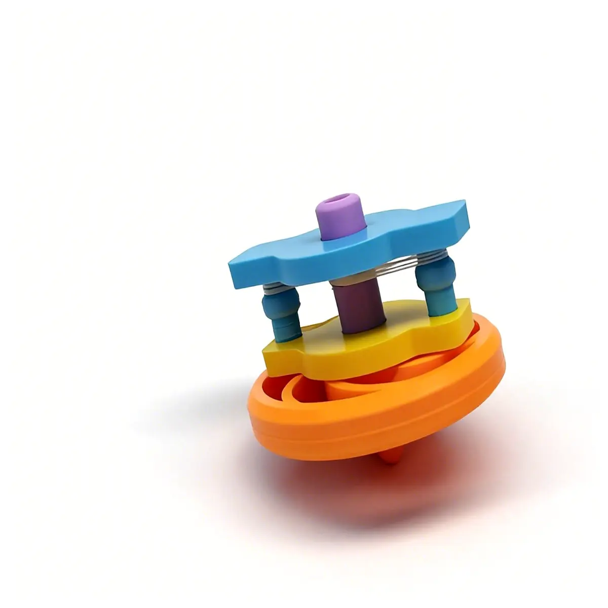 Retro Hand Press Gyro Toy Fun Launching Spin Toy Kids Brain Teaser Classic Gyro Accessories