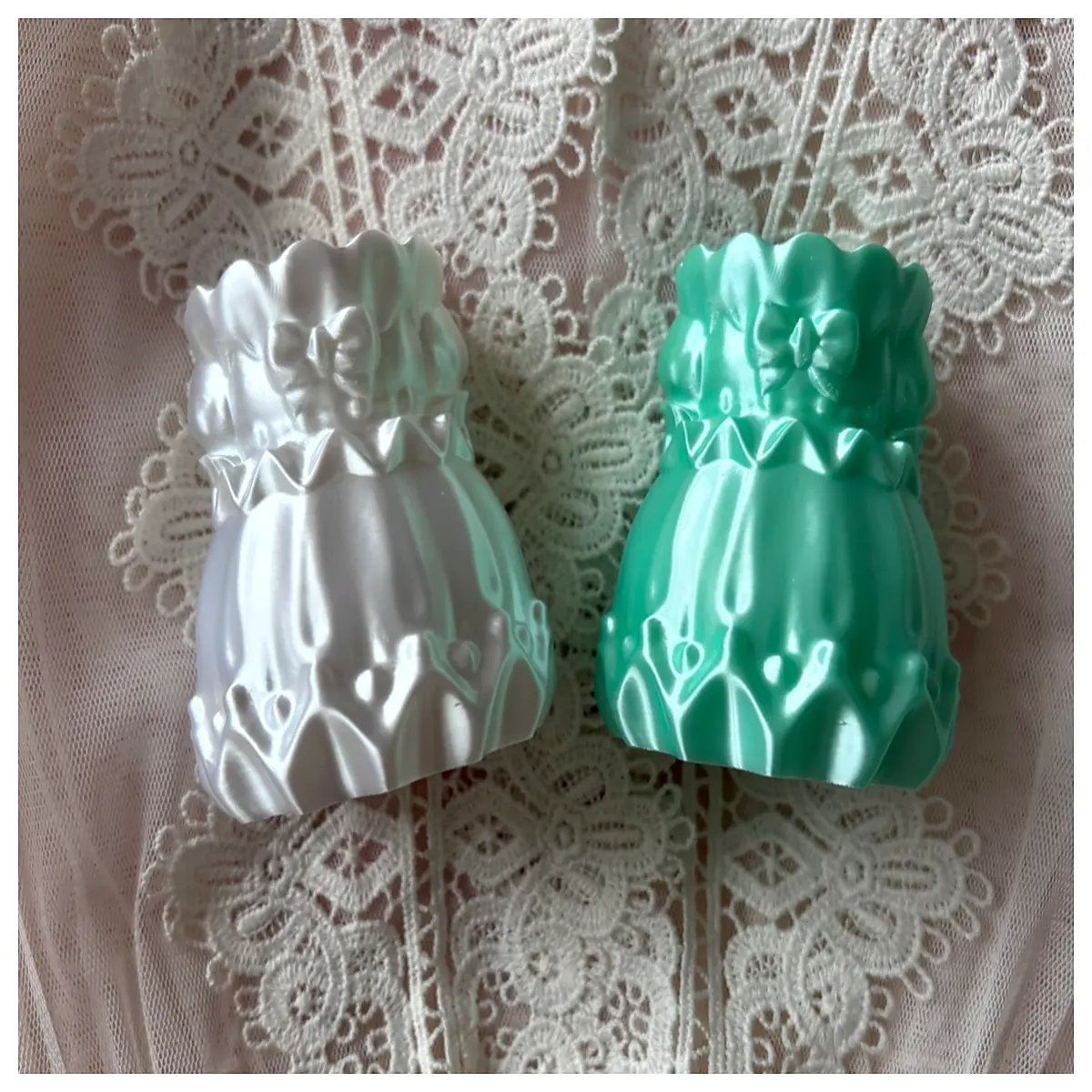 Lolita Dress Decor Storage Bottle Vase Pen Holder Ornament Sweet Makeup Accessory Organizer