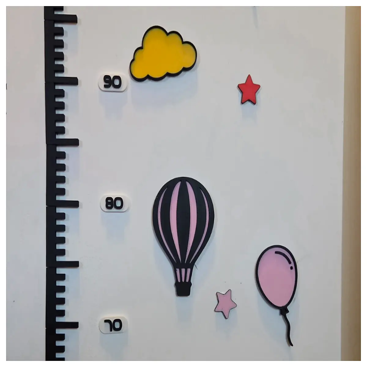 tall wall height chart sticker for kids room self adhesive growth tracker ruler non damaging removable tape measure for baby nursery decor
