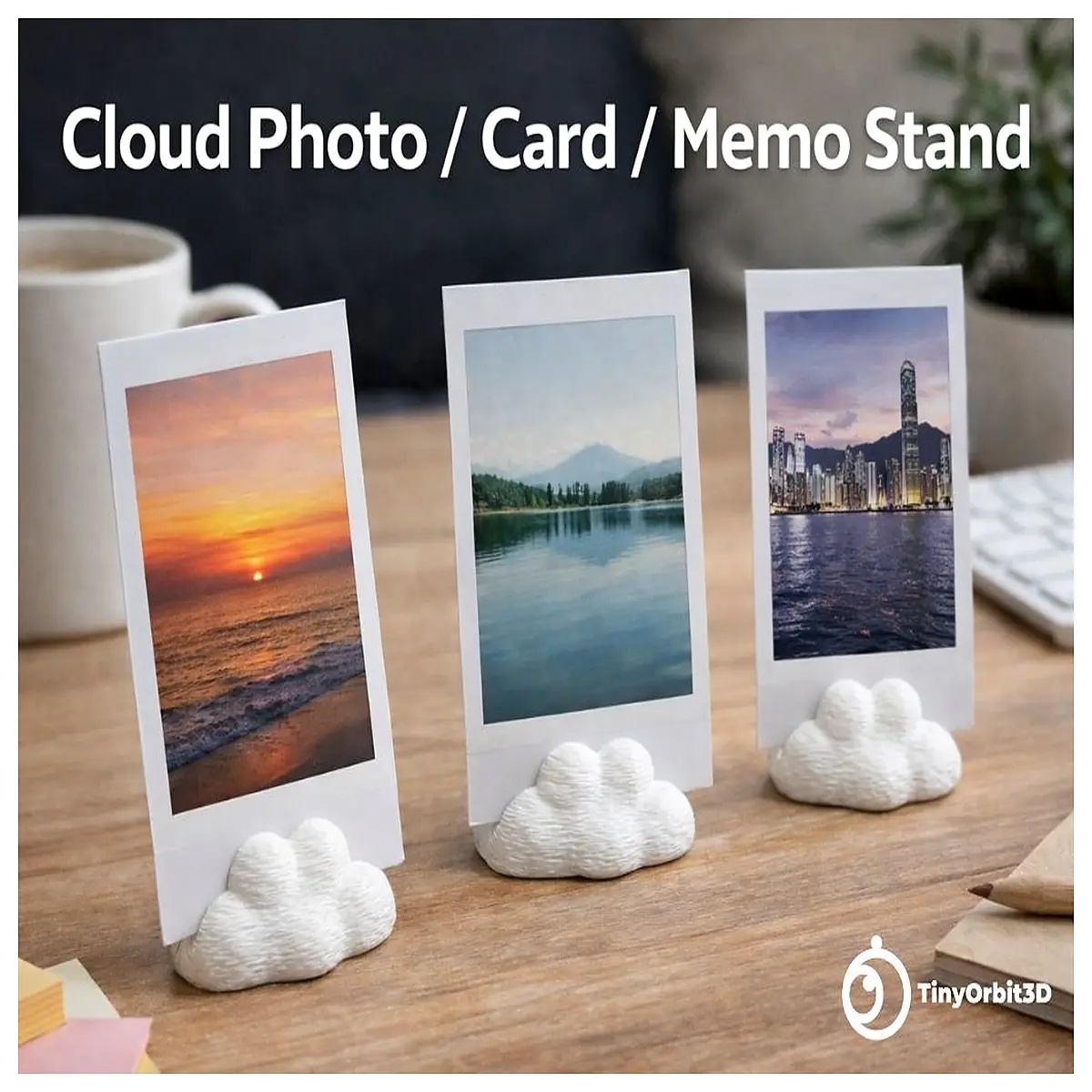 Cloud Photo Card Holder Desktop Photo Frame Stand Creative Photo Wall Decor Memo Note Clip Multi Functional Photo Accessory