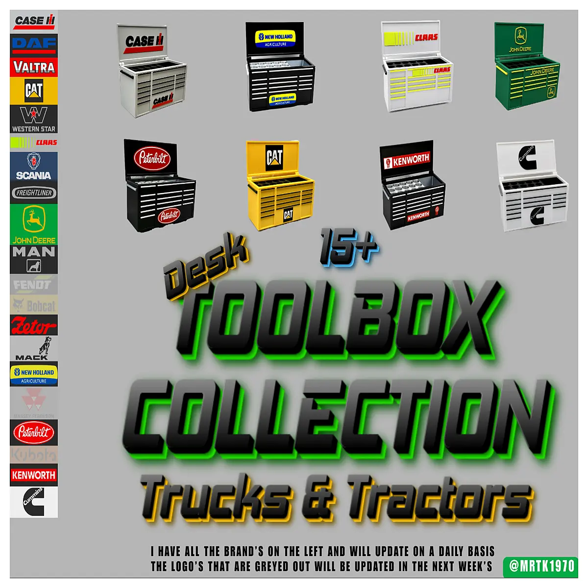 truck tractor desk organizer tool caddy storage box workshop tools sorting tray
