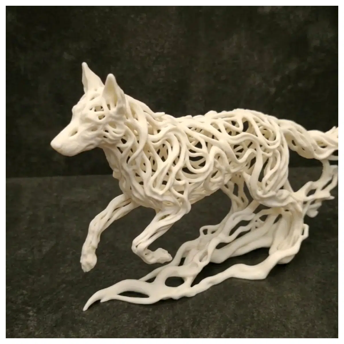 resin dog statue garden decor outdoor animal figurine home office desk ornament pet lover gift