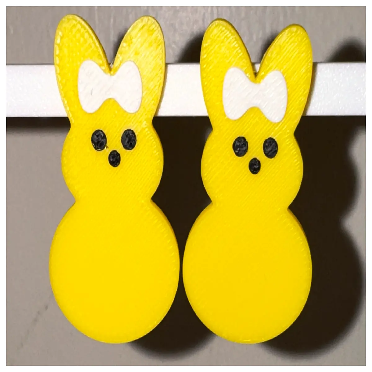 Peep Rabbit Earrings Cute Bunny Ears Jewelry Accessories for Earring Stud or Clip on Earring Gift