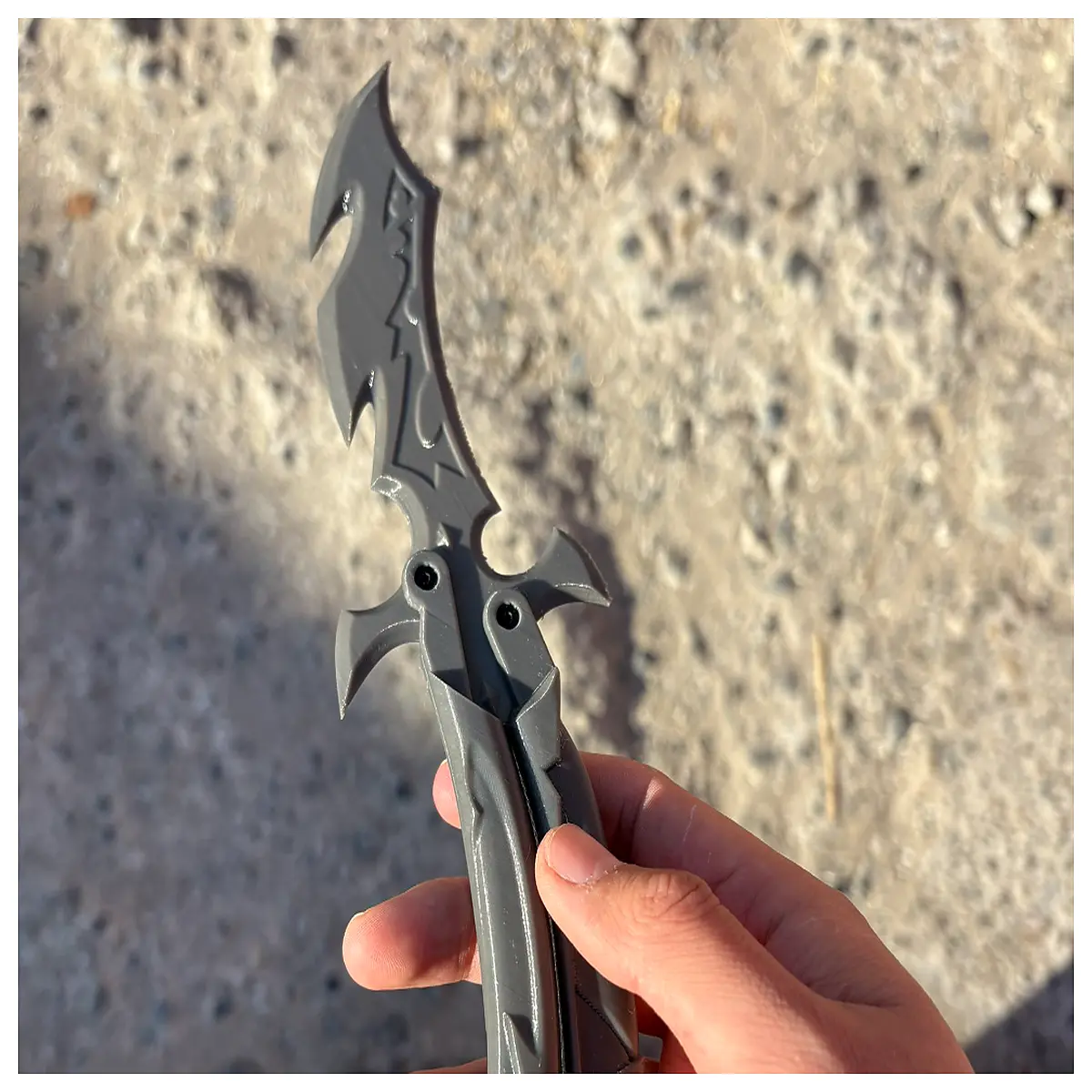shadow 30 training blade safe for beginners metal balisong practice tool with smooth action collectible prop