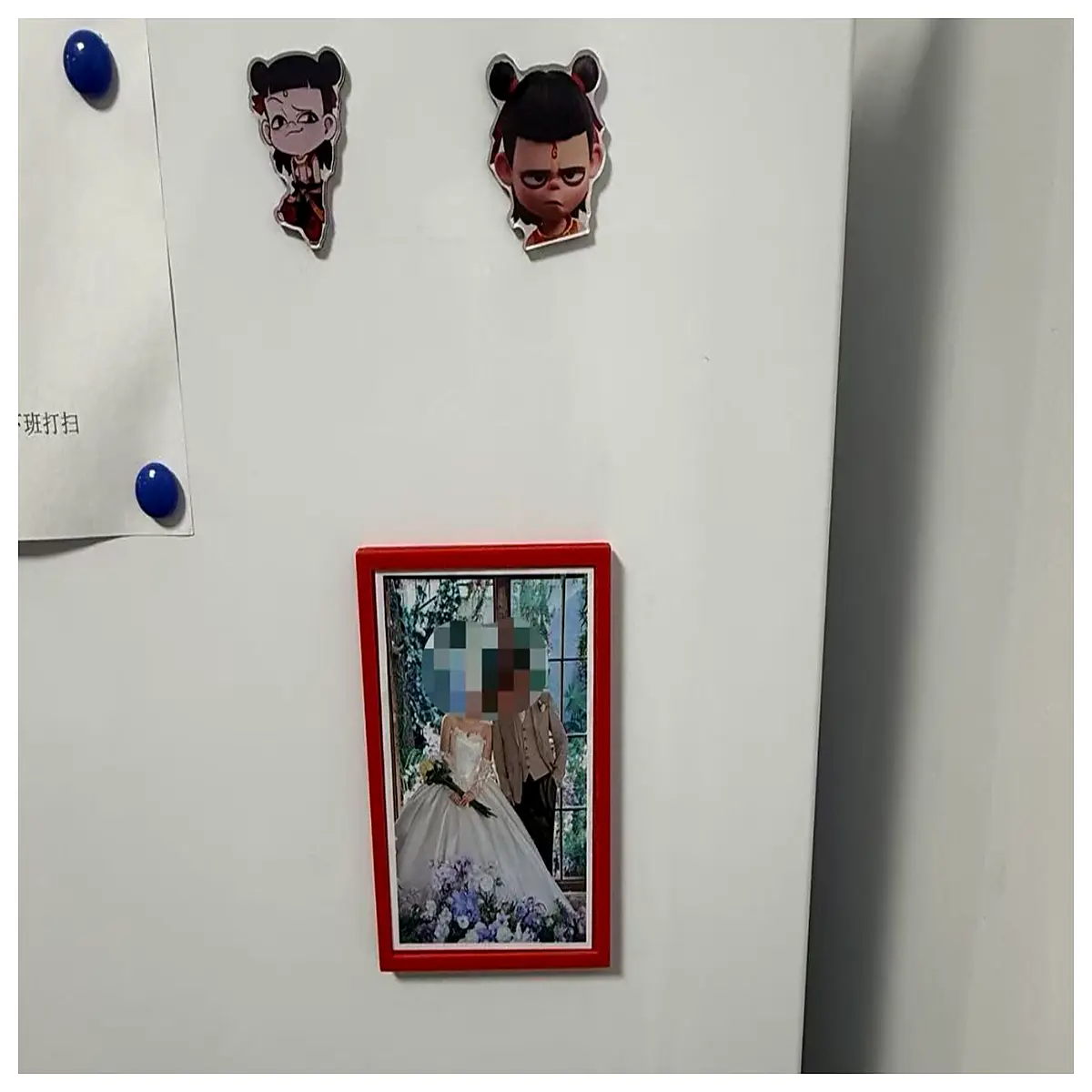 magnetic photo frame for fridge double sided magnet holder wall art decor