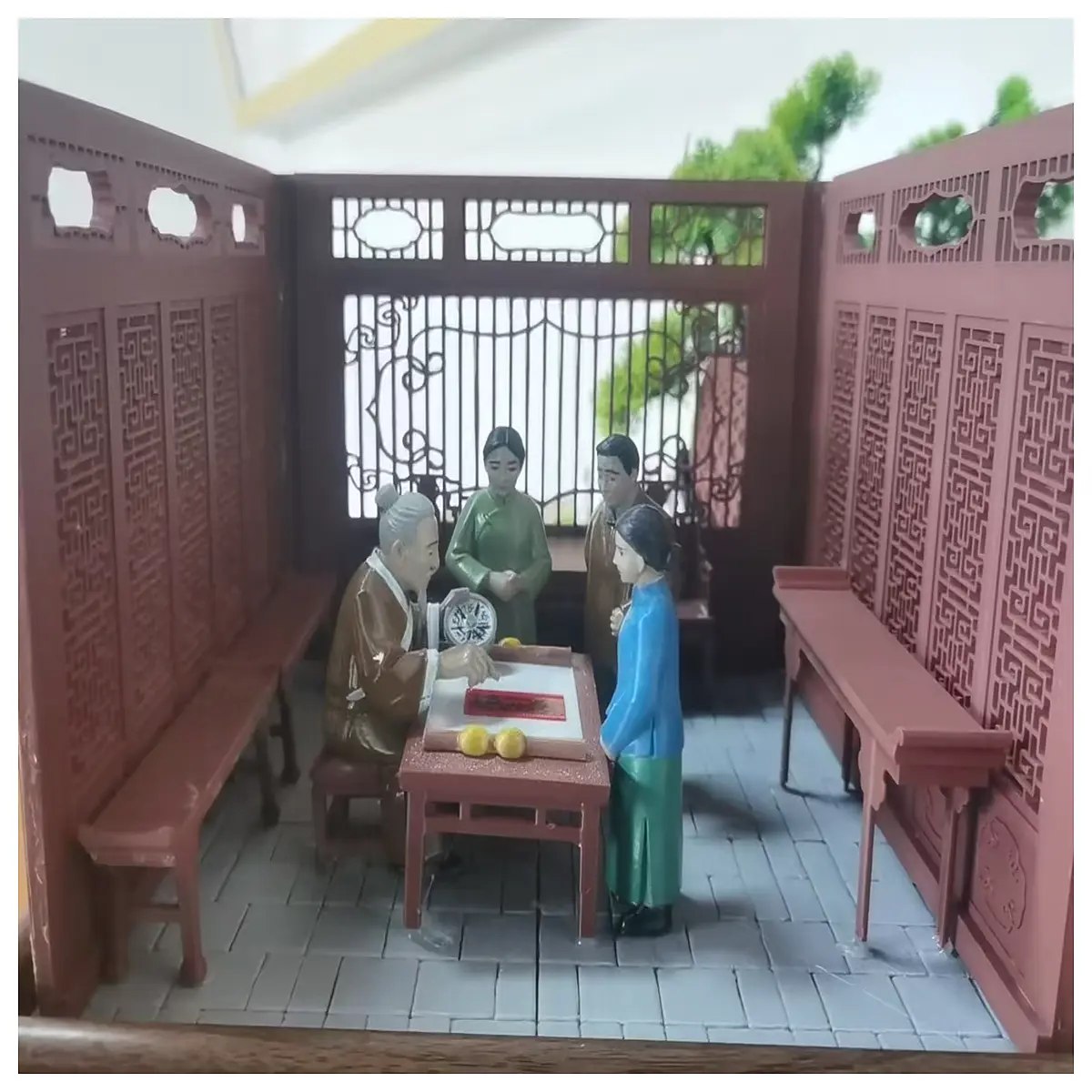 New Style Partition Wall Sand Table 30x30 Landscape Decoration Wall Panels Indoor Landscape