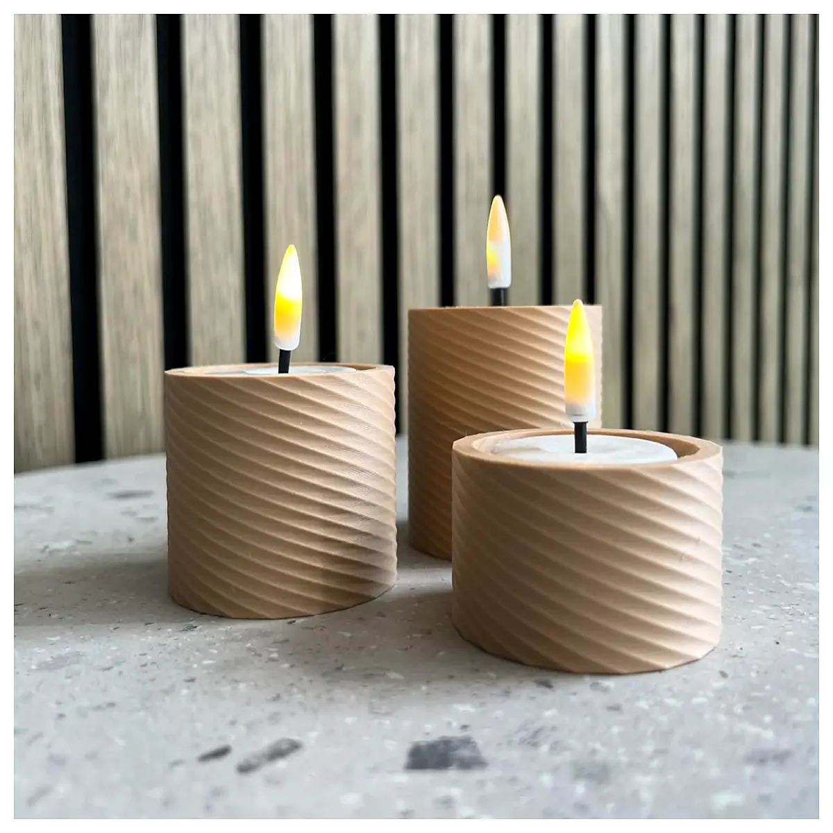 twisted candle holder tea romantic table decor mood lighting