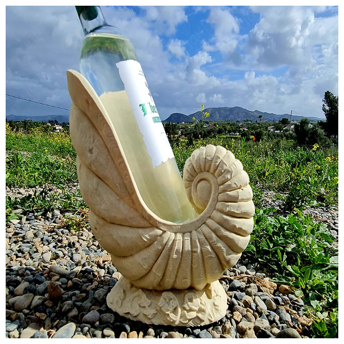 Conch Shell Wine Bottle Holder Creative Home Decor Seashell Display Wine Rack Accessory Artistic Decoration