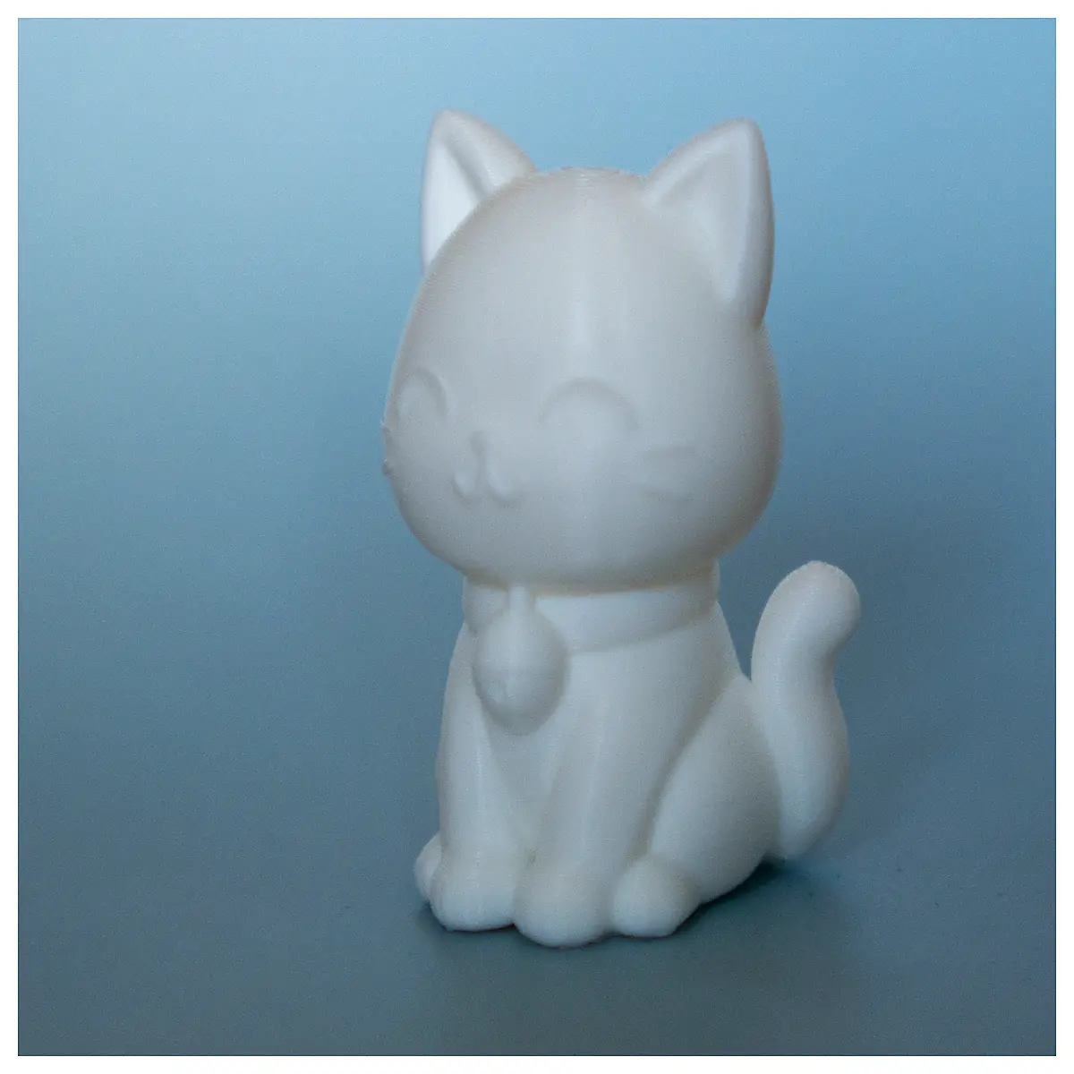 cute monochrome cat plush toy minimalist black white kitten figurine aesthetic desk decor cat lovers