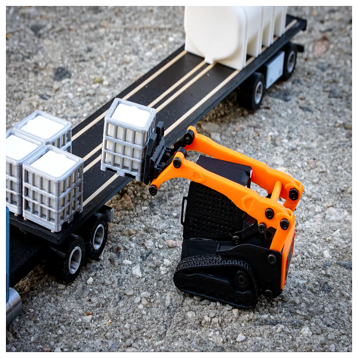 164 Proportional Loader Parts Digging Loading Transport Tracked Skid Steer Attachments Accessories