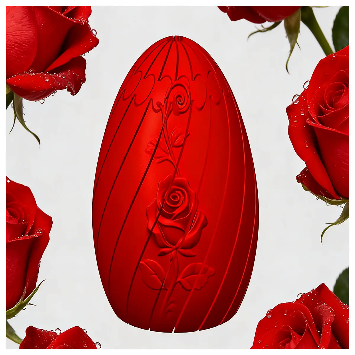 Unwinding Rose Spiral Slime Egg Stress Relief Toy Slow Rising Gel Puzzle Fun