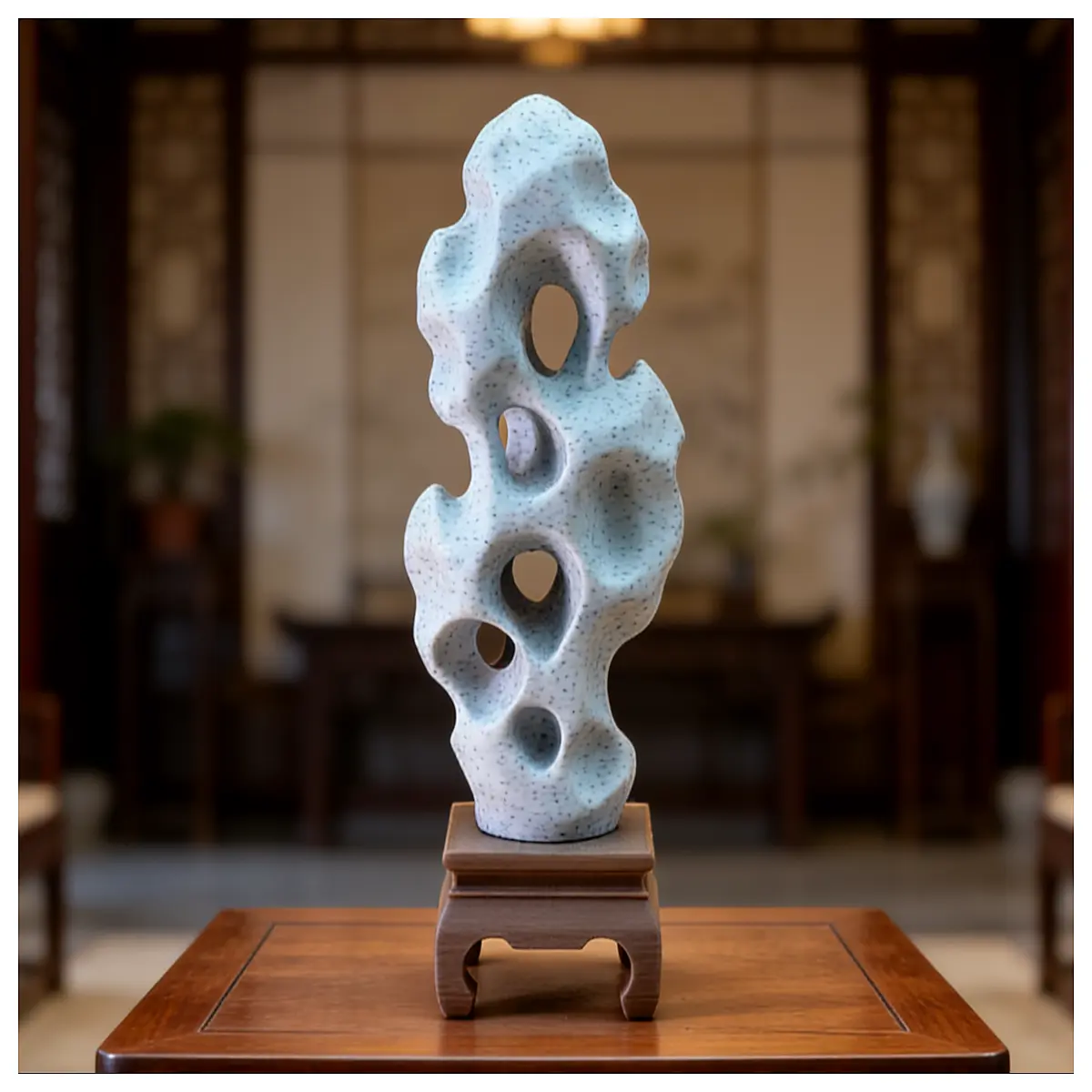 Realistic Replicas of Lakeside Stone Authentic Stone Sculpture Decoration Home Living Room Ornament Landscape Miniature Natural Style Decoration