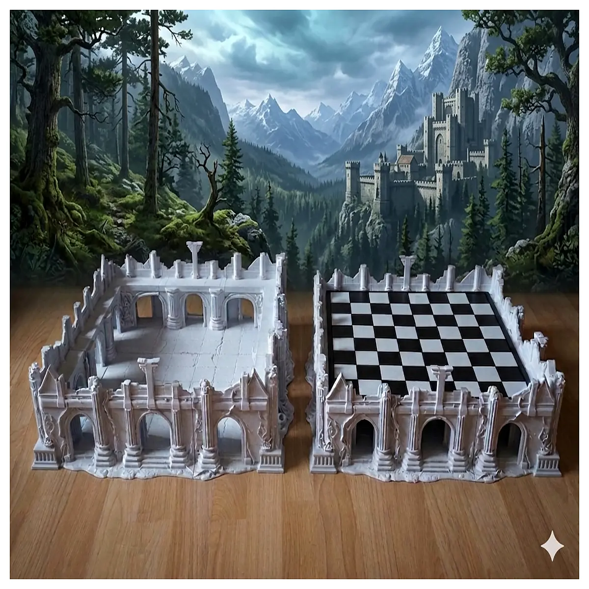 chess set replacement parts broken fortress design vintage style board game accessories