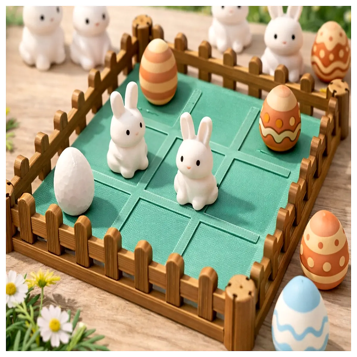 cute easter toe game print file diy holiday craft kids activity