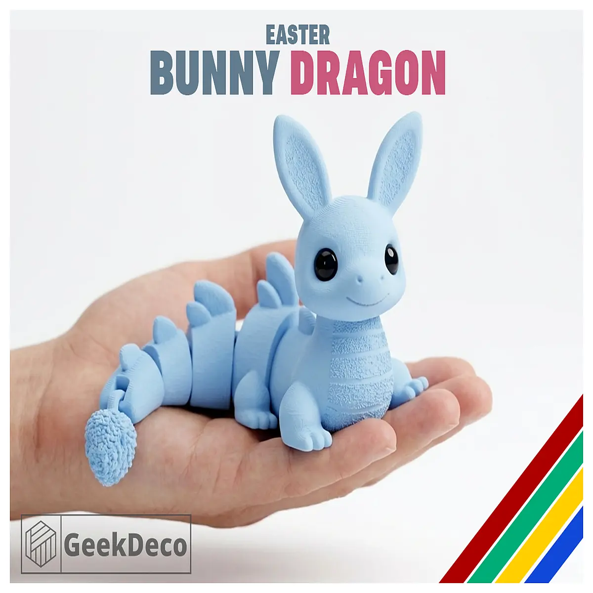 Animatronic Easter Dragon Rabbit Toy Figure Realistic Dragon Rabbit Decoration Festive Gift Pet Toy