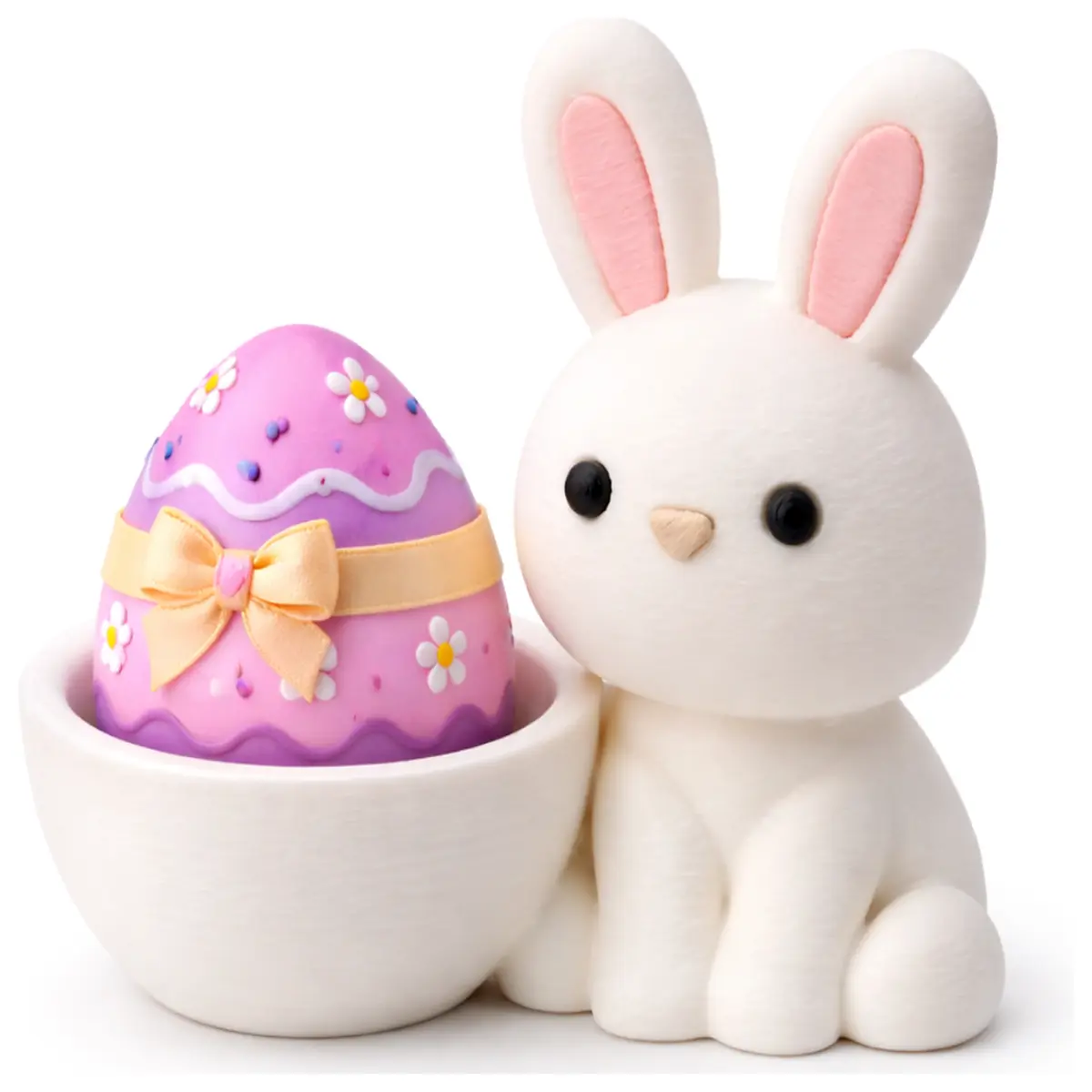 cute bunny egg carton holder for baking adorable rabbit shaped egg tray for kitchen storage pastel animal egg organizer box