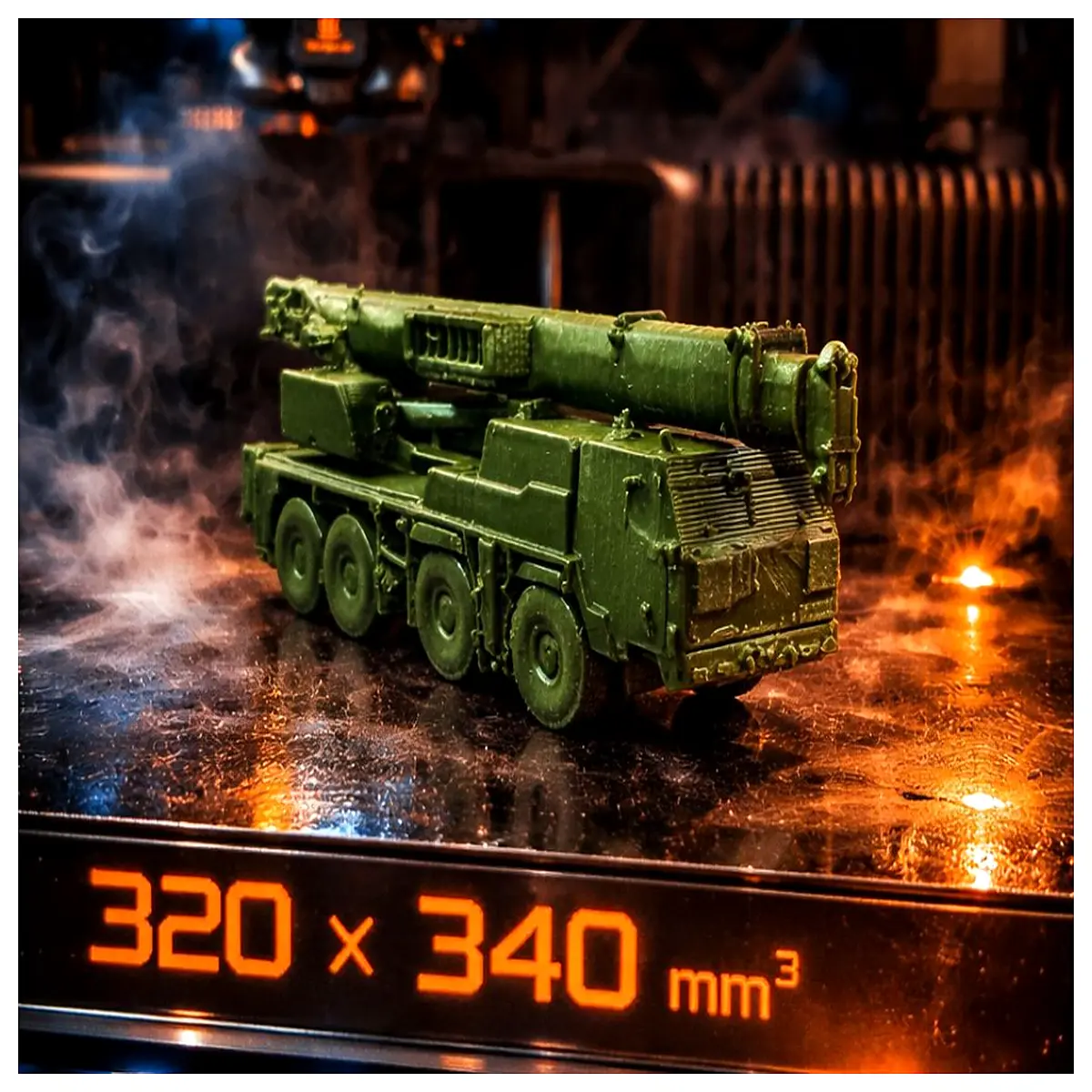 GLTM 1090 42 Military Crane Mobile Armored Transport Equipment Lifting Machinery Parts Vehicle Accessories