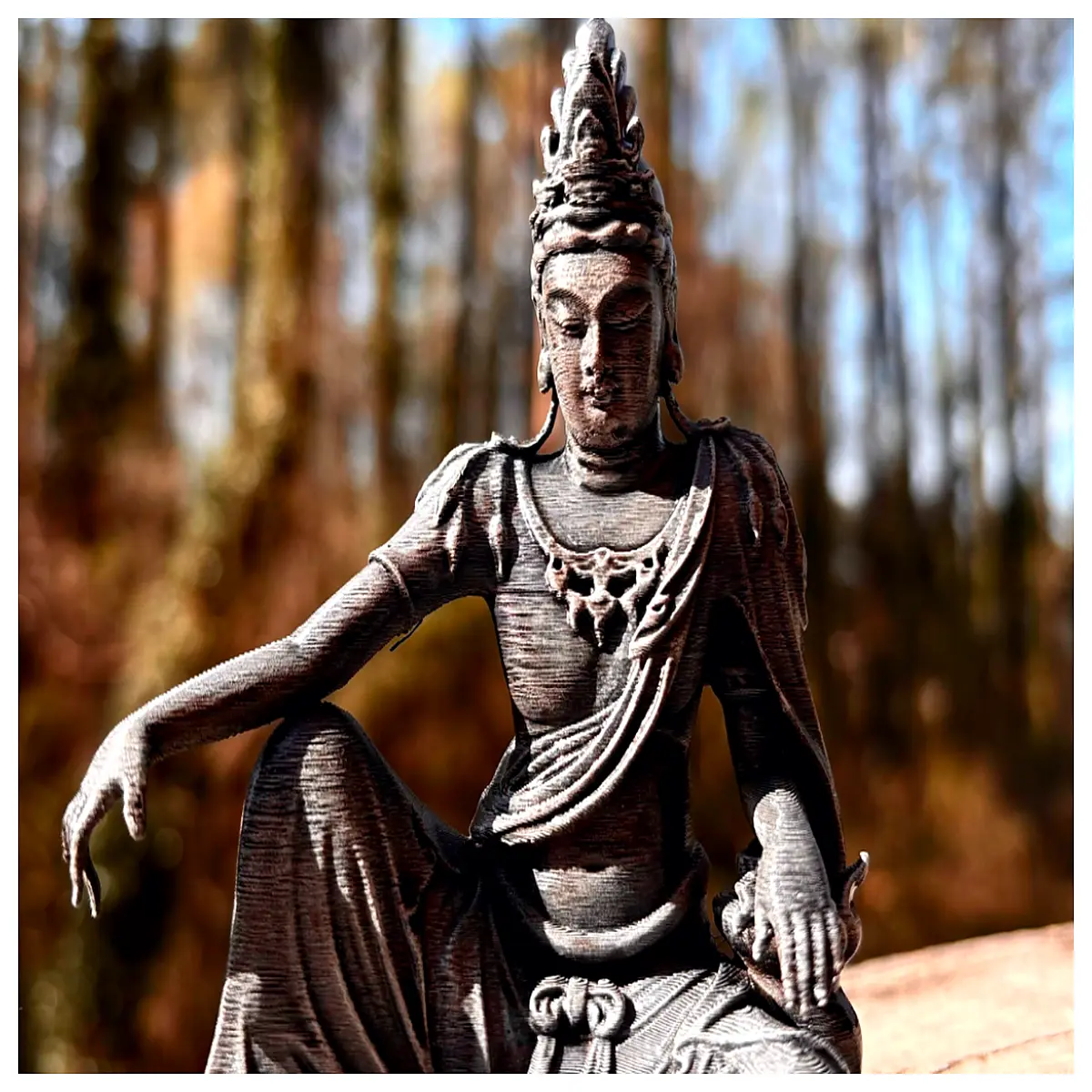zen river of life meditation statue garden water feature sculpture stone flow art piece outdoor spiritual decor backyard zen fountain
