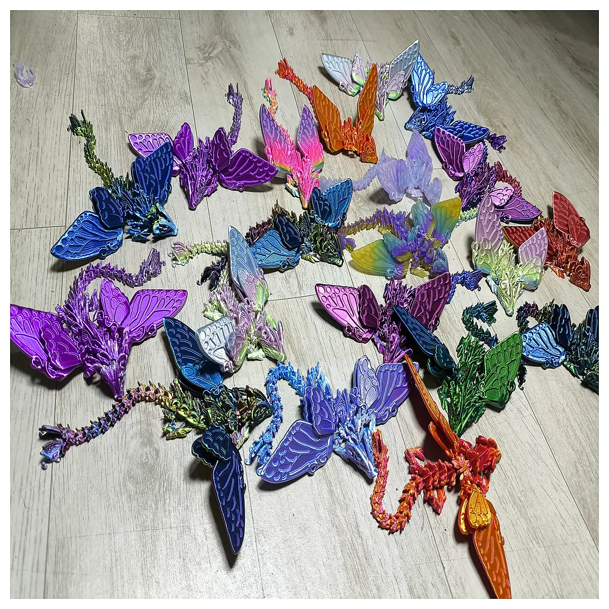 printed dragon hybrid resin diy assembly painting hobby collectible fantasy creature figurine