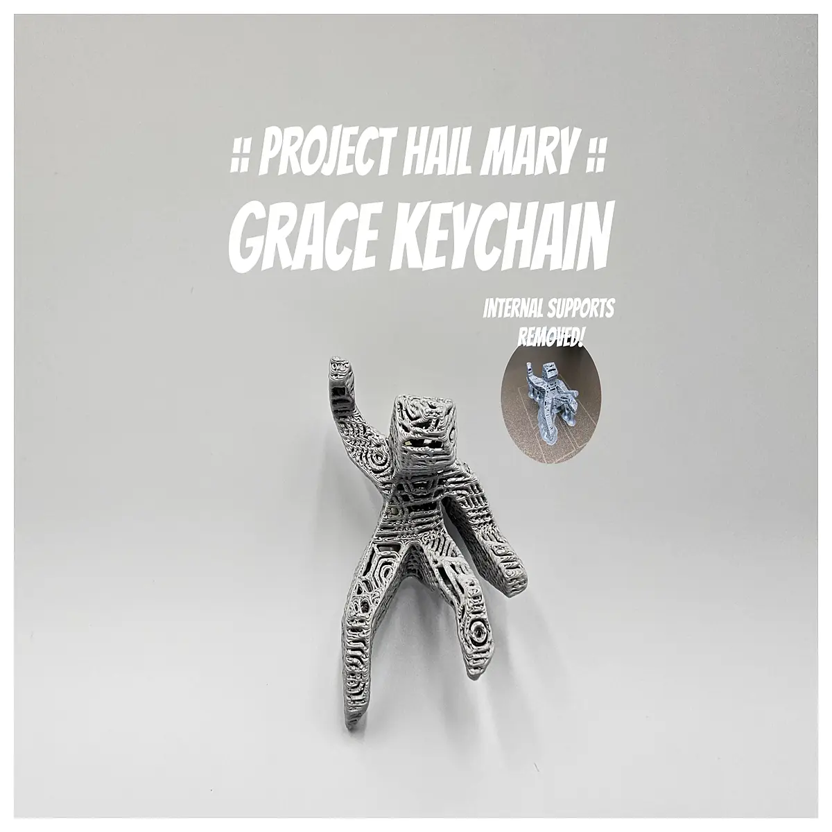 Grace Keychains Project Hail Mary Movie Memorabilia Sci Fi Gift Film Collectibles