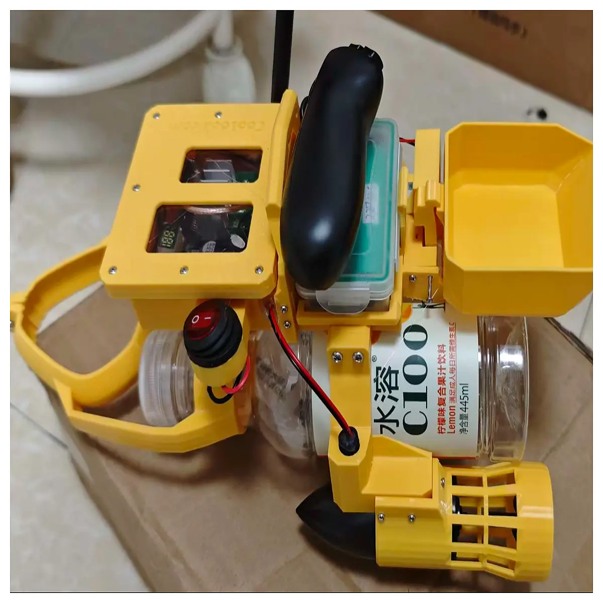 sonar bait boat with stable rudder for fishing navigation
