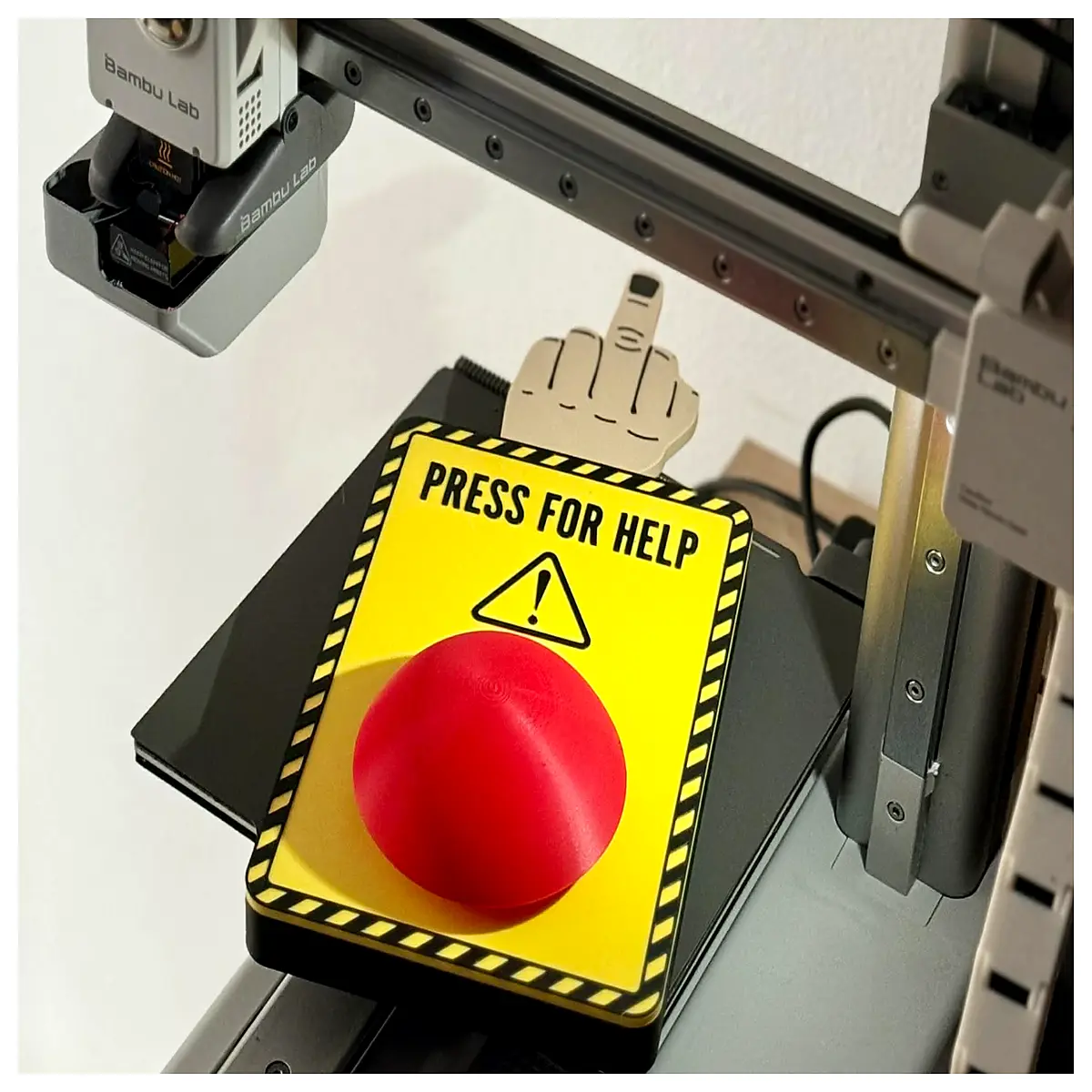 middle finger up button novelty prank switch funny desk toy stress relief gag gift