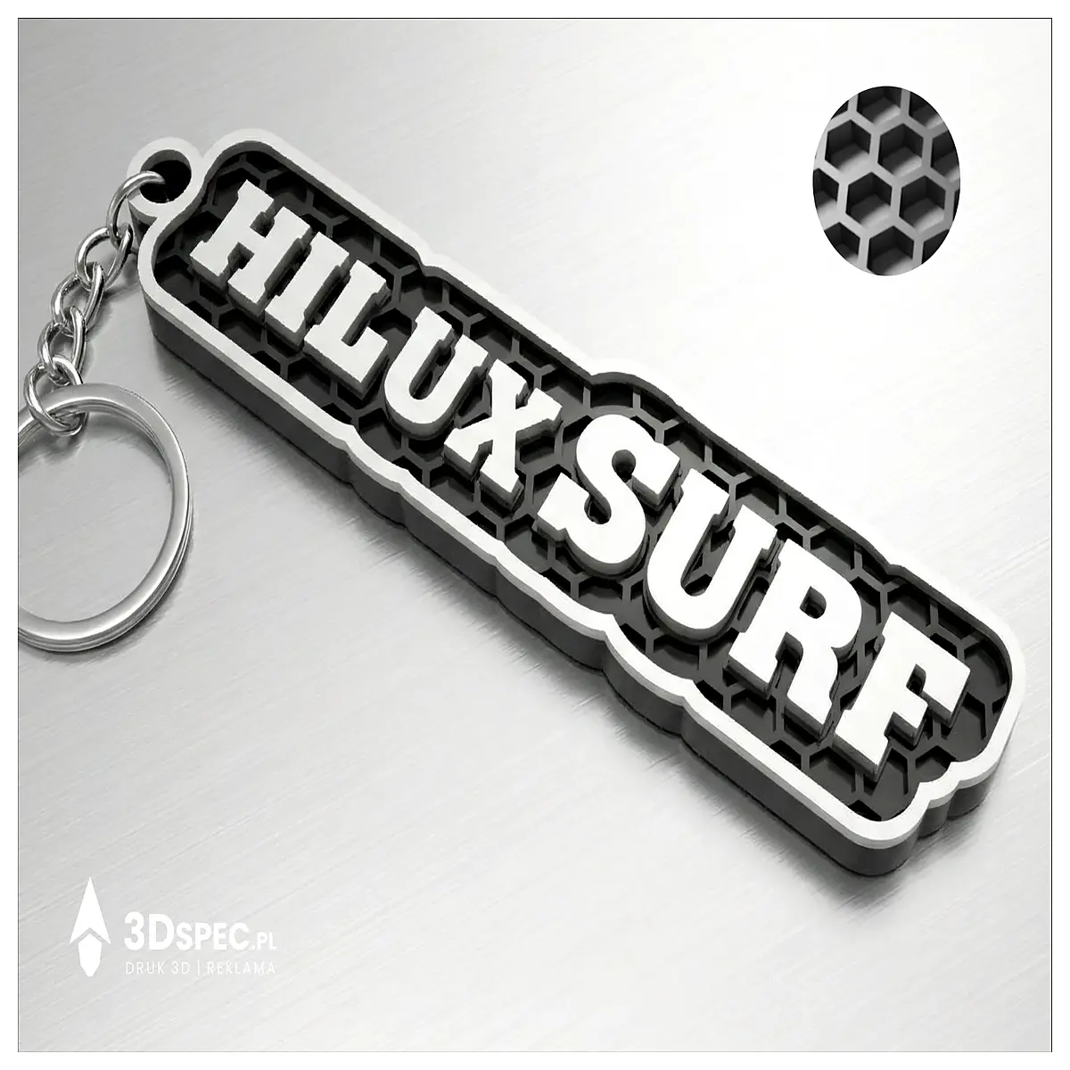 Hilux Surf Keyring Car Decoration Car Accessory Keychain Auto Parts Parts
