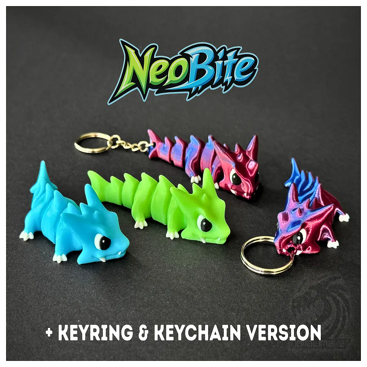 neobite dragon keychain collectible figure mini action figure toy kids