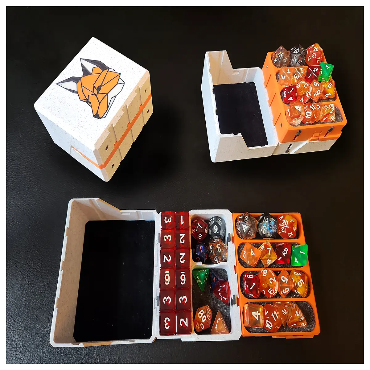 3 in 1 dice shaker cup with tray and lid for board games