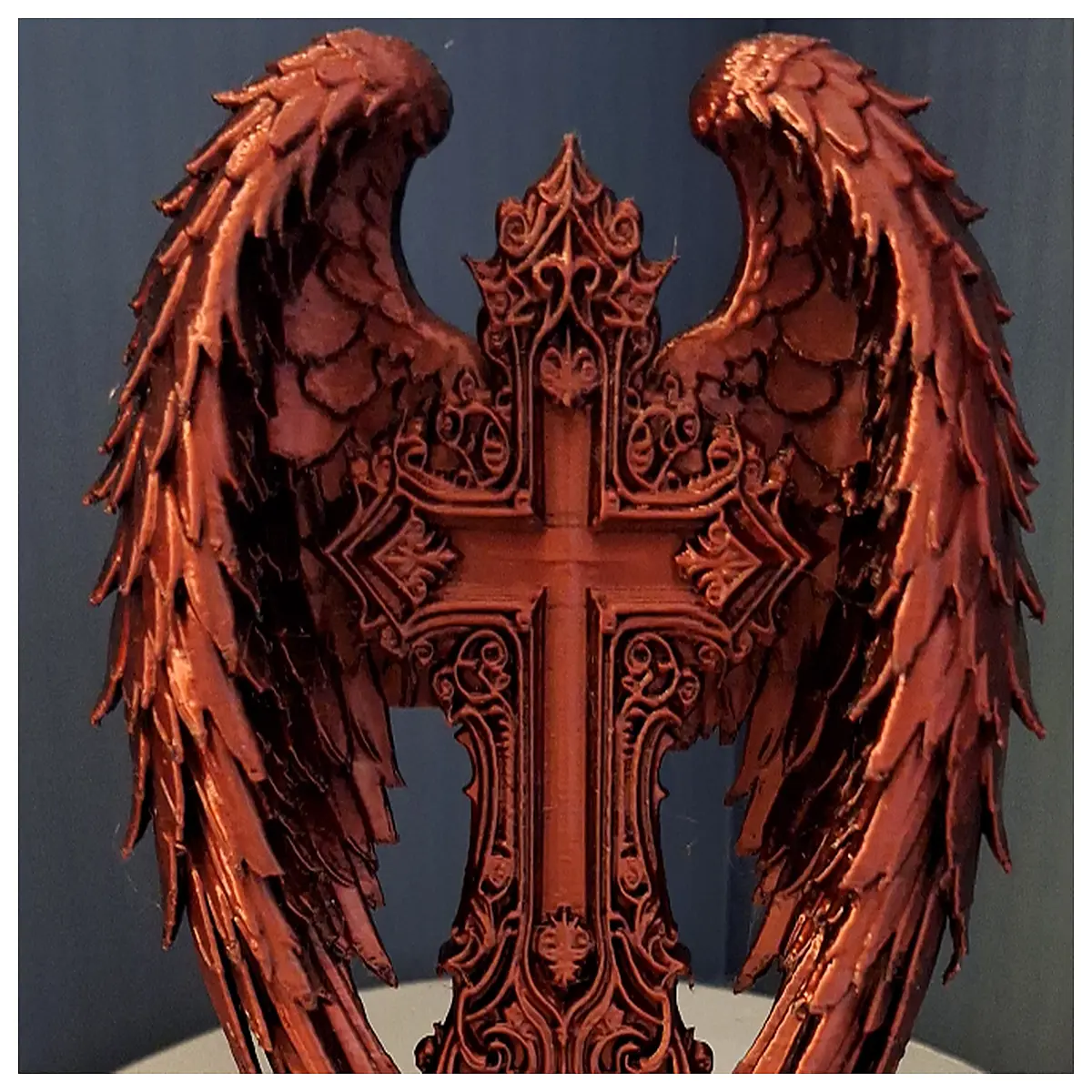 cross necklace with angel wings protection charm religious faith jewelry women men