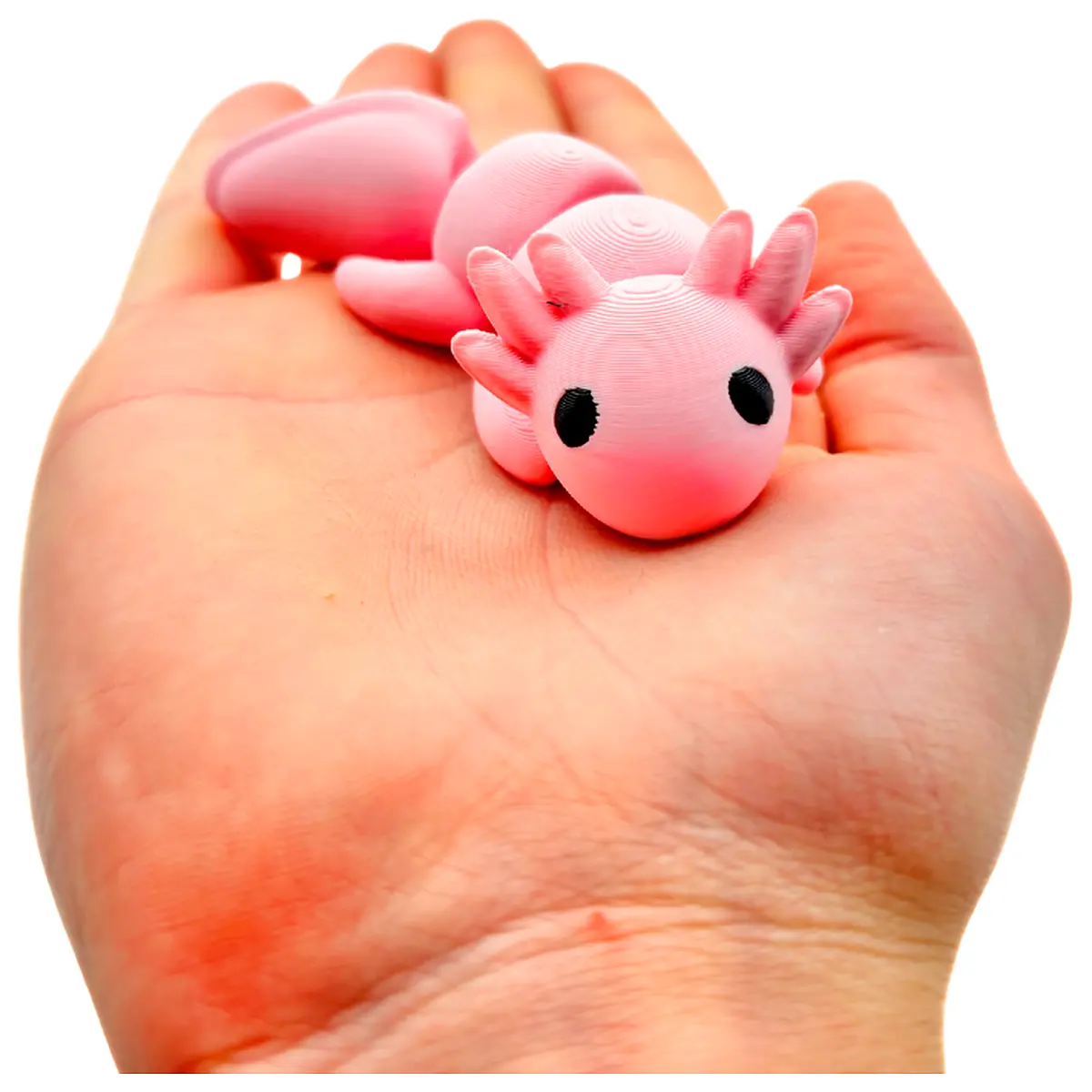 cute moving axolotl toy for kids animated pet figurine educational biology desk decoration realistic amphibian plush