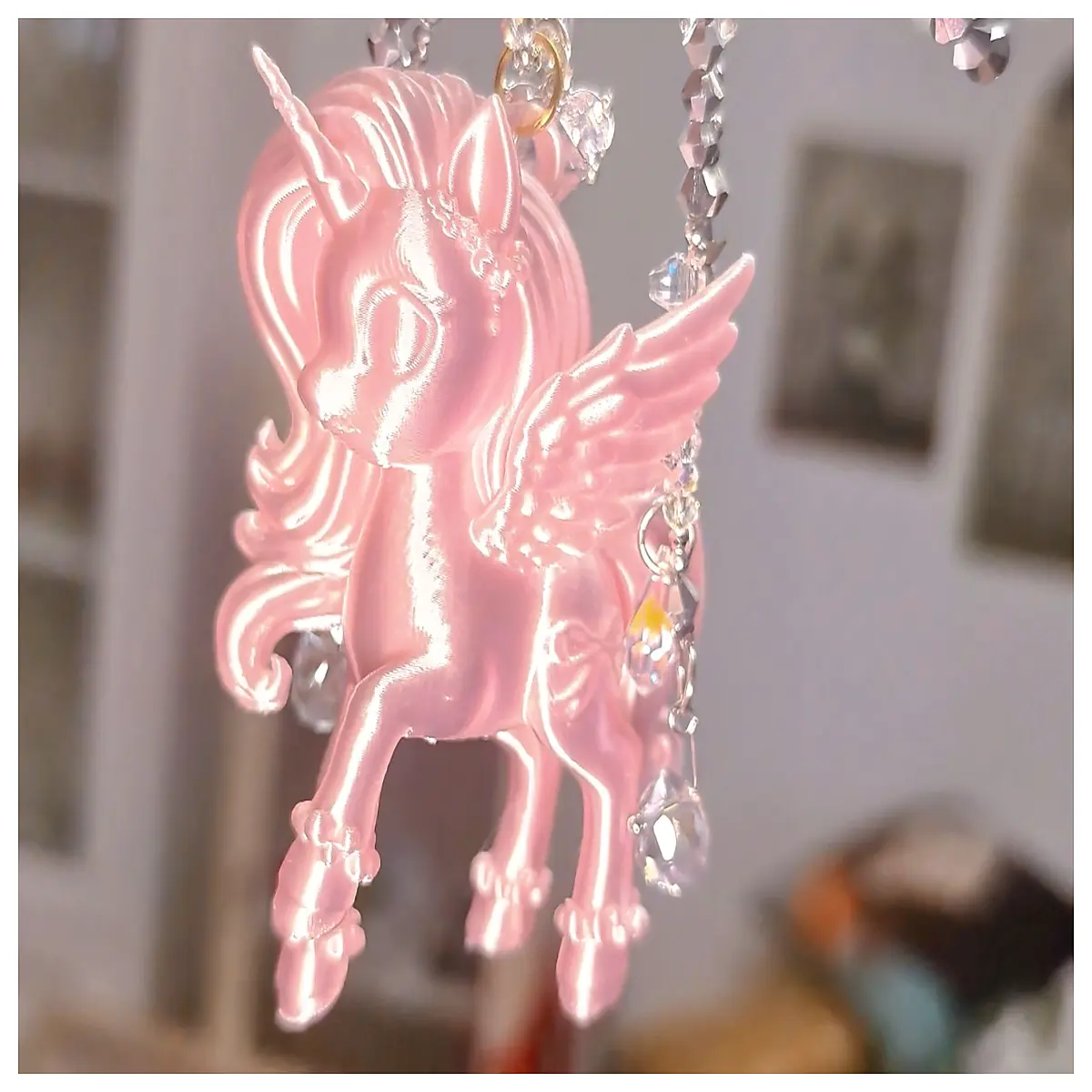 Beautiful Pegasus Figurine Horse Decoration Kids Birthday Gift Cute Cartoon Toy Pegasus Ornament Horse Toys