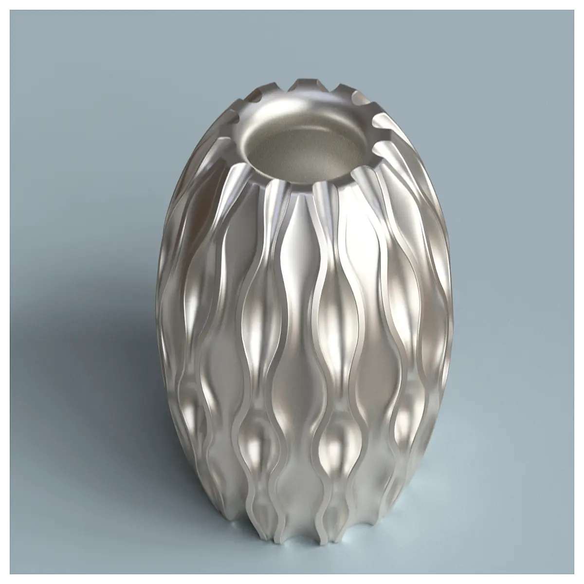 Wave Pattern Ceramic Vase Decorative Home Art Water Culture Girlfriend for Family