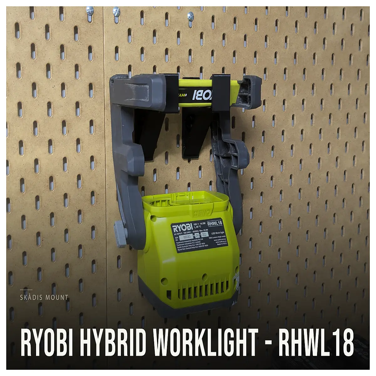 Ryobi Mixed Work Mount Job Lighting Support Outdoor Work Lighting Accessory RYOBI RHWL18 Mount