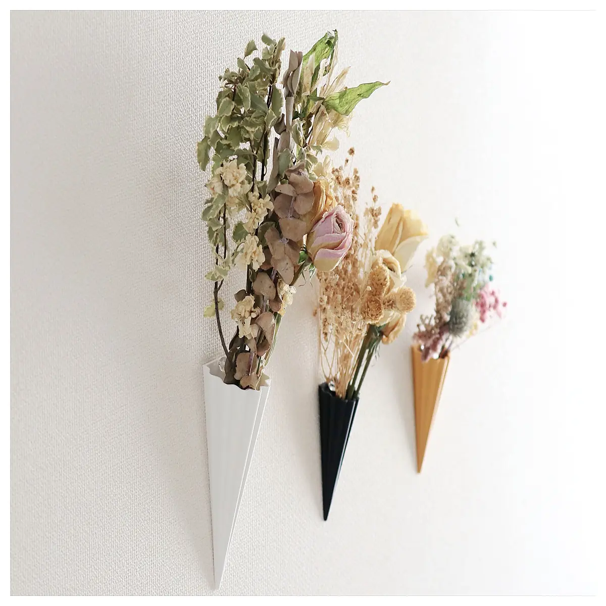 wall mounted vase small modern ceramic hanging planter for home decor balcony kitchen shelf