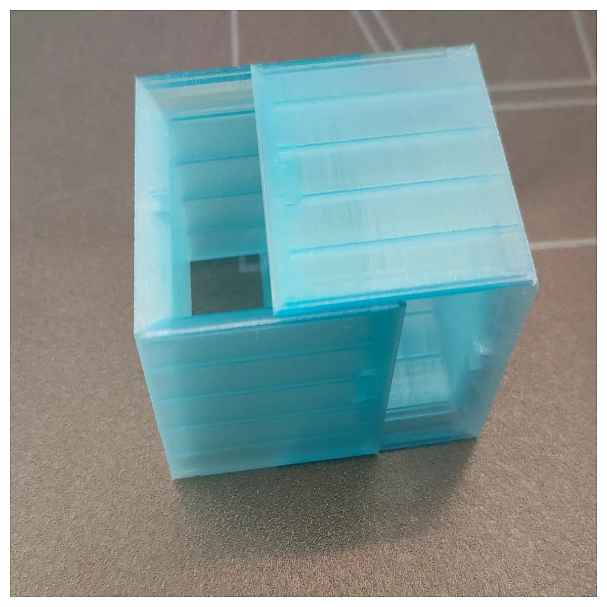 4cm hollow cube geometric decor open frame box for plants modern minimalist room accent diy craft template architectural part