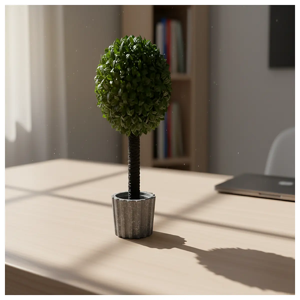 miniature bonsai tree for desk small potted indoor plant decoration realistic greenery for home office shelf decor