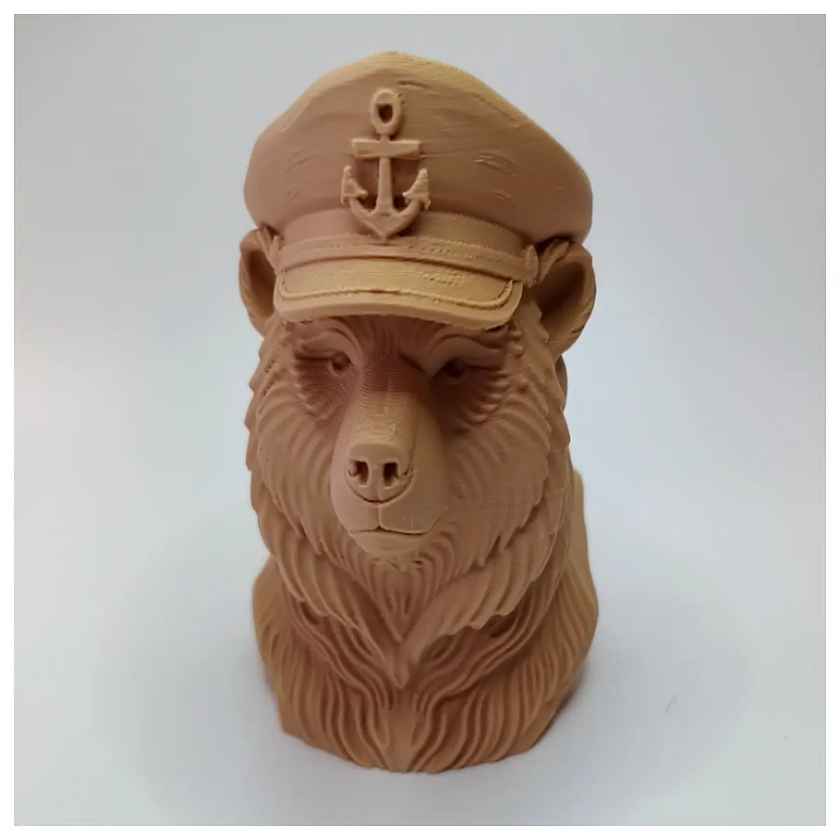 Grand Bear Captain Decoration Nautical Theme Figurine Ship Captain Model Marine Decor Home Living Room Ornament Sailor Enthusiasts