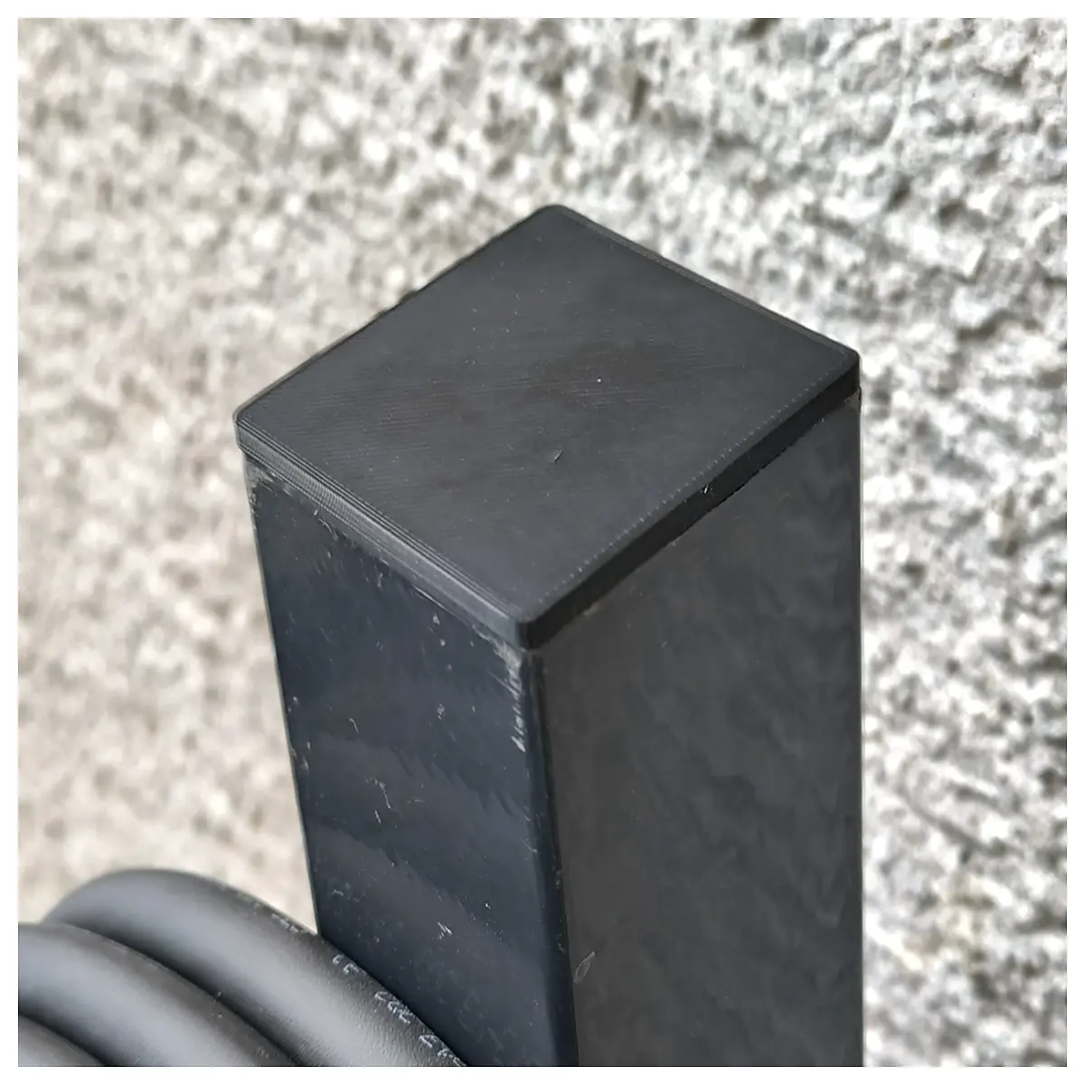 Pipe End Cap 60x60mm Seal Fitting Pipe Accessory Silent Pad Bolt Connection Industrial Use