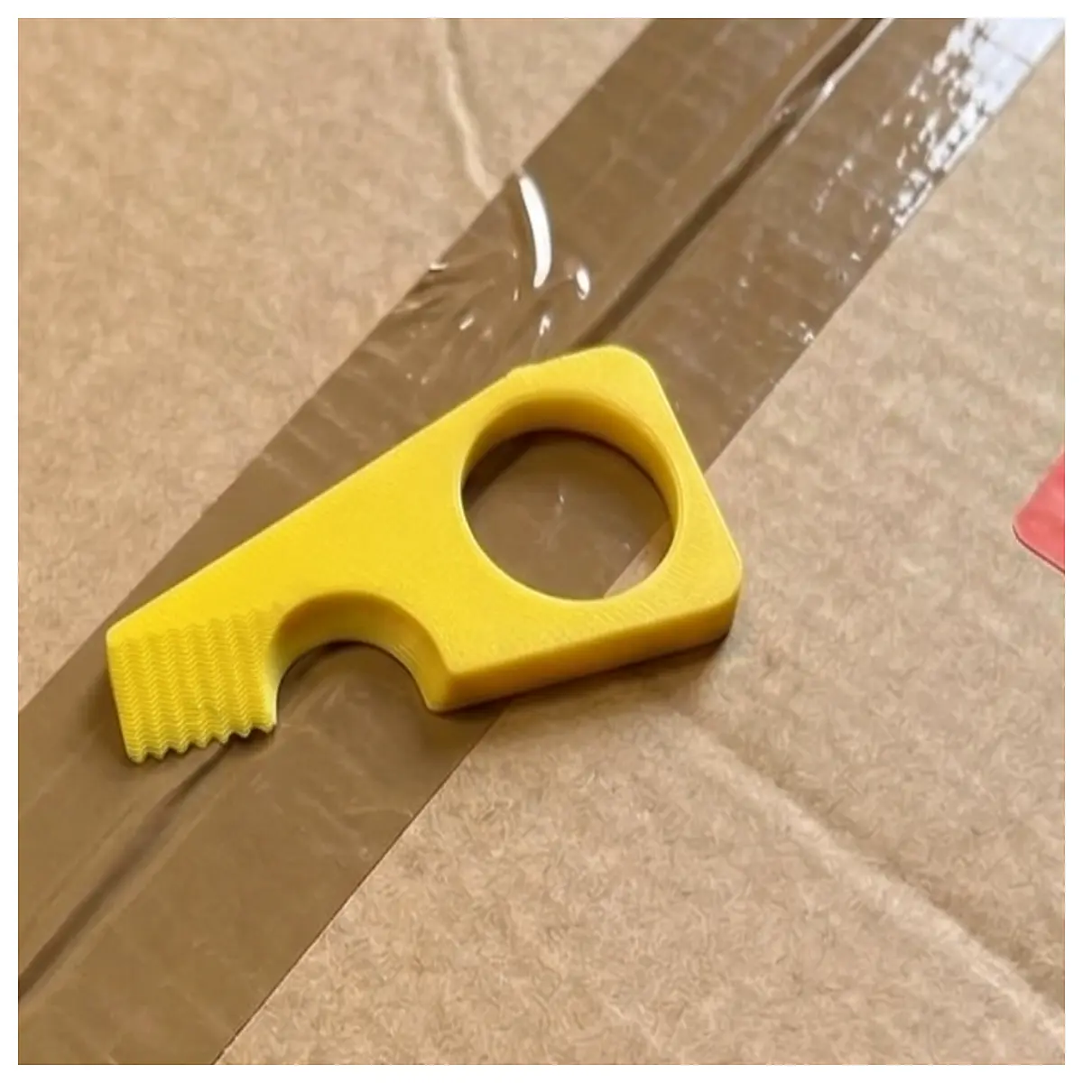 Ergonomic Package Cutter Tape Dispenser Unboxing Tool Fast Cutting Shipping Handling Efficiency Boost