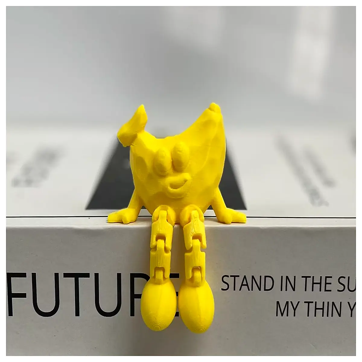 Cartoon Banana Desk Decor Movable Joint Figurine Kids Toy Creative Decoration Banana Model
