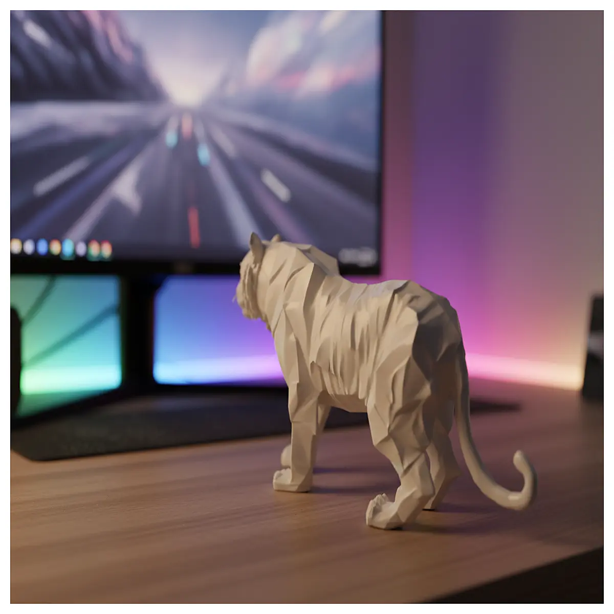 realistic tiger figurine for home decor plastic animal for kids educational wildlife toy