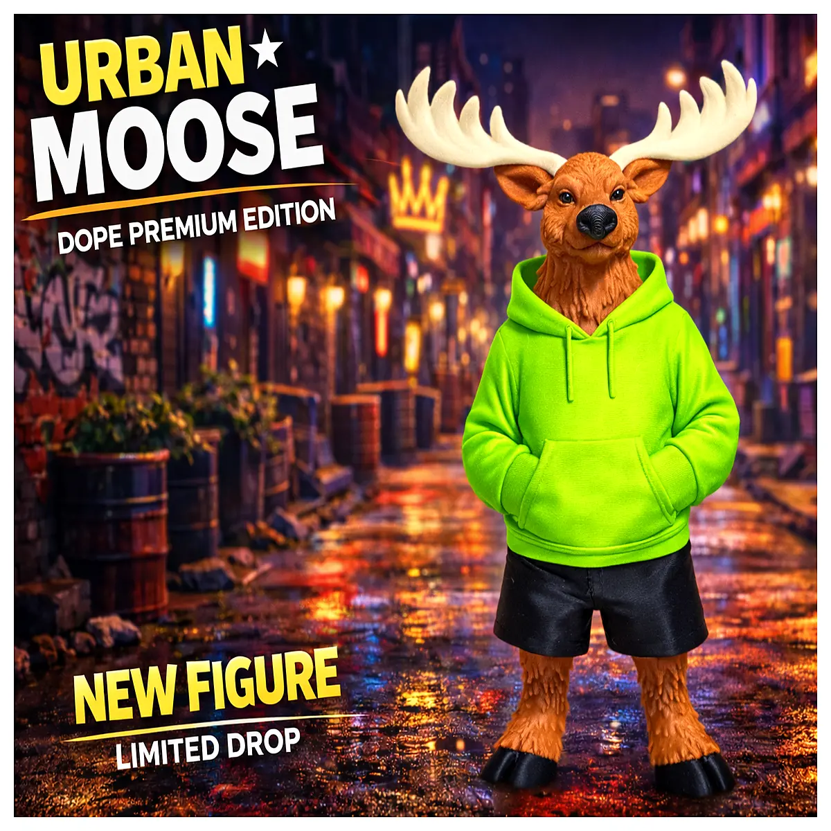 cute moose plushie stuffed animal soft toy for kids bedroom decor gift