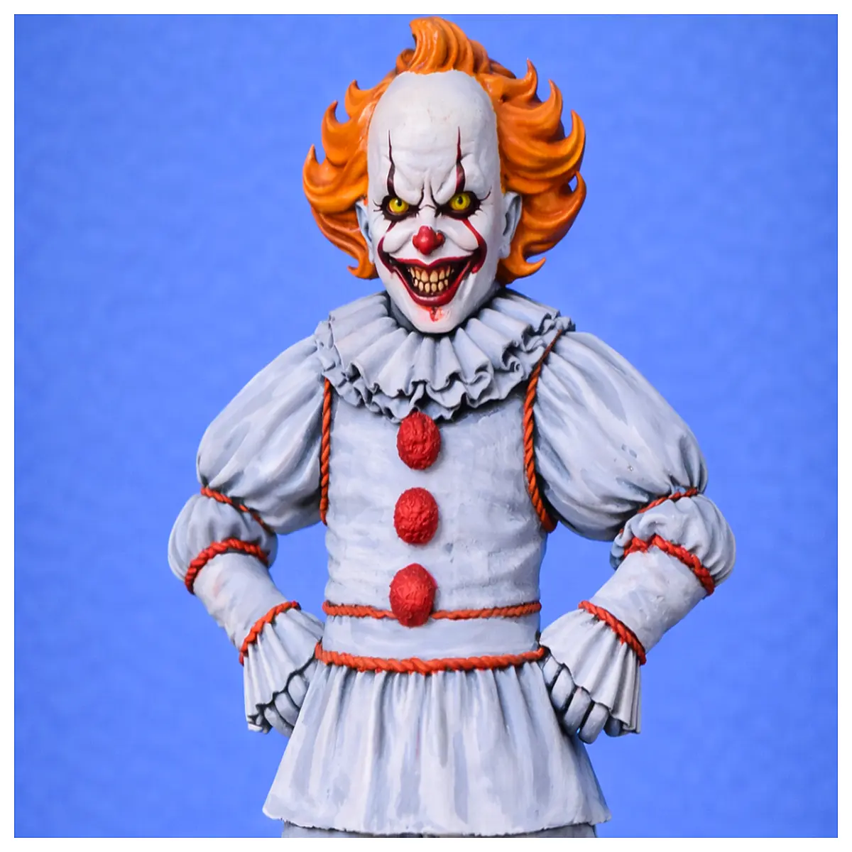 Terrifying Pennywise Statue Derry Decor Horror Figurine Collectible Halloween Ornament