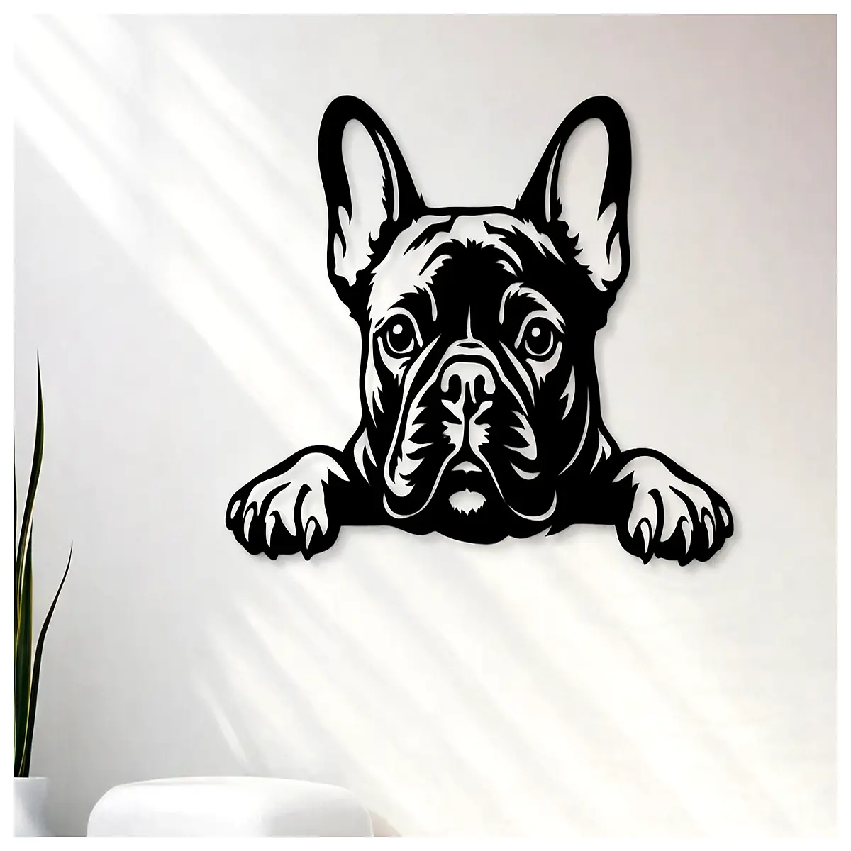 French Bulldog Wall Art Decorative Mural Living Room Bedroom Decor Pet Theme Artwork