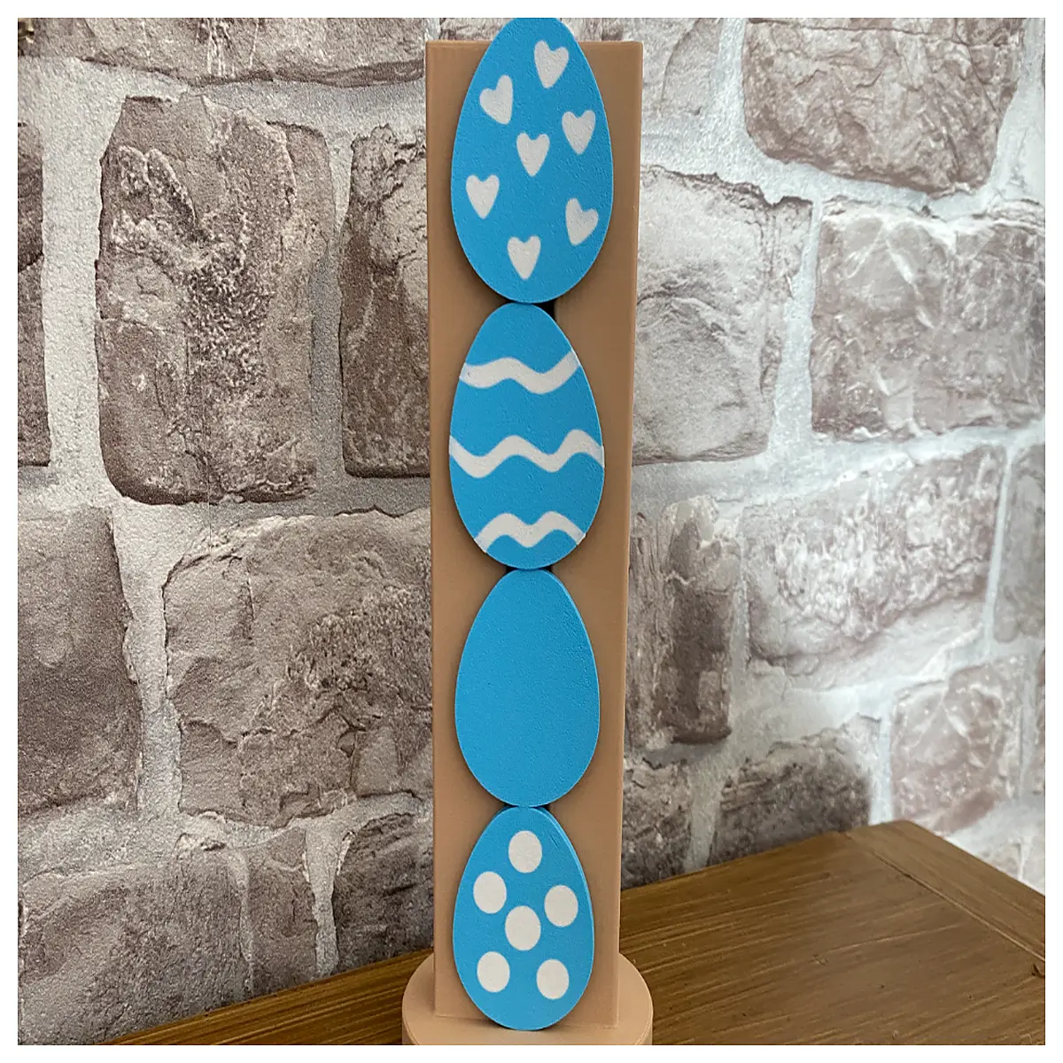 Easter Egg Slide Tower Puzzle Fun Sliding Block Stack Challenge Kids Brain Teaser Toy Easter Decoration